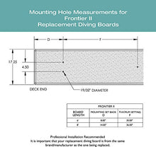 S.R. Smith Frontier II 6-Foot Replacement Diving Board Radiant White