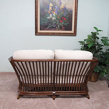 kingrattan.com Rattan Loveseat Couch Cushions Made in USA Delivered Fully Assembled