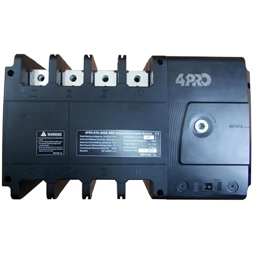 4PRO ATS-630A-RSC-4P Automatic Changeover Transfer Switch