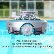 MZGYYD Automatic Robotic Pool Cleaner, Smart Cordless Swimming Pool Vacuum Cleaner, Rechargeable Robotic Pool Cleaner