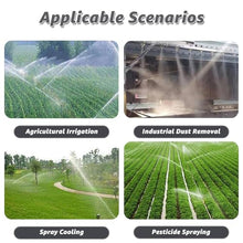 Big Impact Sprinkler Head Rain Sprinkler for Large Farm 5 Interchangeable Nozzles 95-203.4ft Range 24°/44° Angle for Orchard Dust Suppression StandardModel+1.6mStand