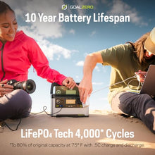 Goal Zero Yeti 300 Portable Power Station, 297Wh LiFePO4, Solar Ready