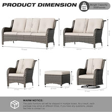 Joyside 8-Piece Wicker Patio Furniture Set Beige