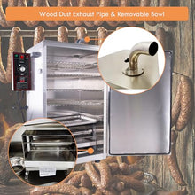 INTSUPERMAI Commercial Electric Smoker, 1000W Stainless Steel Food Smoker Machine with 5 Detachable Racks, 35-120℃ Temp & 0-12H Timer, for Sausage Bacon Seafood Tofu