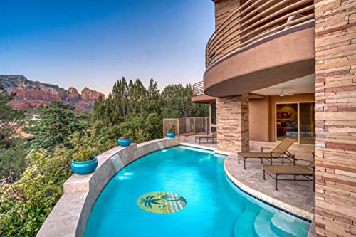 Artistry in Mosaics Sunset Palms Ceramic Swimming Pool Mosaic
