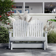 Wildridge Heritage Double Glider, White - Outdoor Weather Resistant Recycled Plastic Furniture for Patio