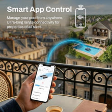 Betta Neo Solar-Powered Robotic Pool Skimmer with App Control & Ultra Long-Range Gateway System, Weather-Adaptive & Scheduled Cleaning, Dual Charging Options, for In-Ground & Above-Ground Pools (Blue)