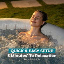 SaluSpa Hot Springs 2-4 Person Round Inflatable Hot Tub, Energy-Efficient