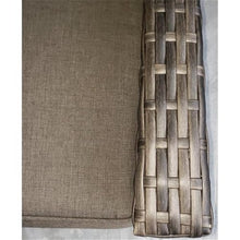 Teva Furniture Barbados Two-Tone Wicker Loveseat Set Grey