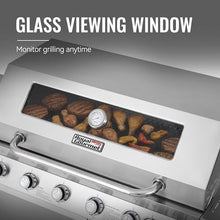 Grills House GEA6001S Deluxe Stainless Steel 6-Burner Gas Grill Silver