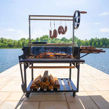 Backyard Discovery Argentine Santa Maria Wood Fire & Charcoal BBQ Grill Black
