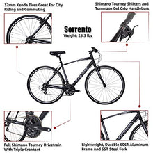 Tommaso Sorrento Shimano Tourney Hybrid Fitness Bike Matte Black/Grey