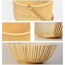 Storage Basket,Outdoor Rattan Picnic Easter Round Grocery