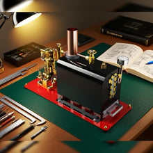 RW-BL1K Mini Reversible Reciprocating Single-Cylinder Live Steam Engine and Boiler Model Kit, Precision CNC Machining for Smooth Operation, for Steam Boat Collectors Industrial Enthusiasts