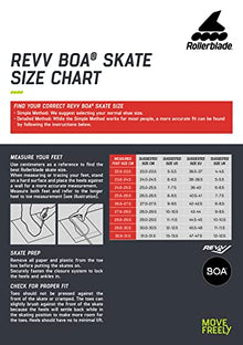 Rollerblade Revv BOA Unisex Adult Speed Performance Inline Skate Boot Black
