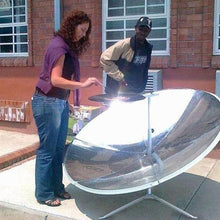 Classic Solar Stove 1800 W, 59 Inches Concentrated Solar Cooker, Parabolic Portable Oven Magnesium, Portable Solar Oven Camp Stove Grill for Outdoor Camping Cooking Grilling Barbecue, Focus Point Temp