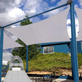 Patio Shade Sail Rectangle Sun Canopy 27' x 35' Light Gray