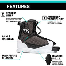 Ronix District Stage 2 Wakeboard Boots White/Black