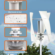 ToayNia Wind Turbine Generator Kit,Portable 12V 24V 48V Magnetic Levitation Wind Turbine with 3 Blade,Vertical Axis Wind Turbine Generator,for Home Street Lighting 5000W-48V