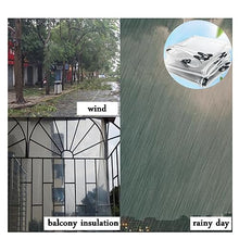 Outdoor Clear Vinyl Patio Enclosure, Outdoor Tarp Curtains with Zipper Doors, Zipper door transparent tarpaulin,Tarp Side Panels,for Pergola, Balcony, Porch, Gazebo ( Size : H3xW10m/H9.8xW32.8ft )
