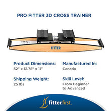 Fitterfirst Pro Fitter Downhill Ski Trainer and 3D Cross Trainer Tan