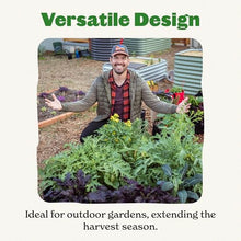 Epic Gardening 5-in-1 Modular Galvanized Raised Garden Bed Kit, 29" Tall Food-Safe Metal Planter Box, Large Raised Garden Beds Outdoor for Vegetables, Flowers, Herbs & Fruits - Mist Green