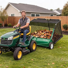 Garvee 52" Lawn Sweeper Tow Behind with 33.55 Cu. ft. Hopper