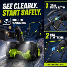 pedenencelia Battery Powered Snow Blower, Snow Machine, 20-Inch 2batteries