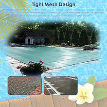 Ccsh Pool Safety Cover Heavy Duty Swimming Pool Cover Safety Outdoor, PP Material Solid Mesh Rectangle Extra Large Tear-Resistant Inground Pool Covers (Size : 5mx7.5m/16.4ftx24.6ft)