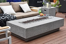 Elementi Hampton 56" Propane Concrete Outdoor Fire Pit Table Bundle