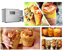 TXMACHINE 4 cone maker machine Outdoor Ovens 12 holes display warmer for pizza shop restaurant hotel home commercial 3000W with 4 molds (oven, 220V/50HZ)