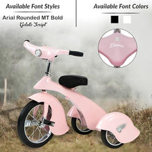 ABABY.COM Personalized Kids Tricycle with LED Headlight Pink