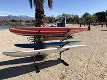 SPAREHAND Freestanding Rack Storage for 4 SUPs or Surfboards Pebble Silver