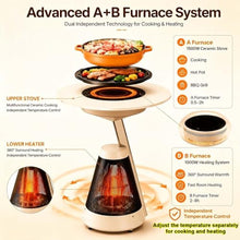 Ceramic Heater Table With Stove, Ideal For Outdoor Grilling, Hot Pot
