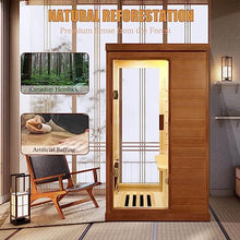 RIDFY Infrared Sauna Home Spa with Control Panel Natural