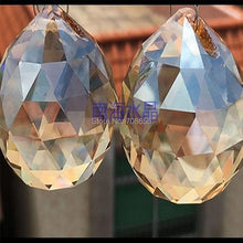 100PCS/lot Graceful 40mm Champagne Crystal Faceted Ball Prism Hanging Pendant Suncatcher Home Wedding Ornament