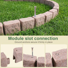 Faux Stone Landscape Edging: 24 Spikes, Stone-Look Garden Border