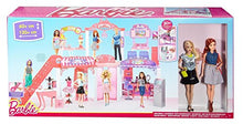 Barbie Malibu Ave Shopping Mall Playset - 50+ Pieces with Working Escalator, Fashion Boutique, Hair Salon, Food Court & Theater