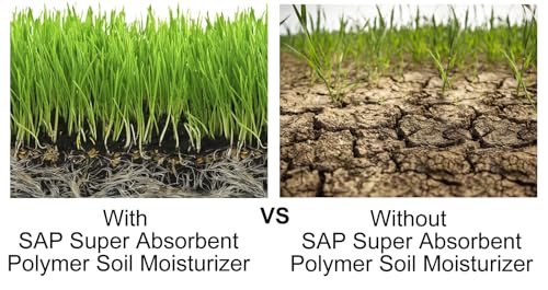 SOIL MOIST SAP SUPER ABSORBENT POLYMER Water Storing Crystal for Plants White (45 Pounds)