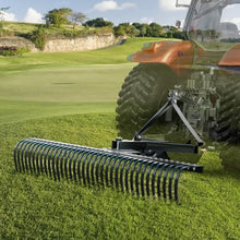 VEVOR Tow Behind Dethatcher, 72-inch 3-Point Tow Behind Lawn Dethatcher Rake with 36 Steel Tines for Tractor, Heavy Duty Landscape Rake with Attachments for Lawn, Garden, Farm, Grass, and Branches