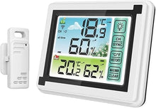 Indoor Outdoor Digital Weather Station Records ℃ ℉ Temperature Meter Humidity Monitor Weather Clock Hygrometer