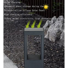 VELLOW Personality Solar Lawn Lights,Aluminum Outdoor Fence Deck Column Cap Lamp,3000K Solar Power LED Exterior Post Lantern,European Square Waterproof Courtyard Stigma Lamps,for Wood Fence,Pathway