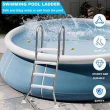 Above Ground Swimming Pool Ladder with Double-Sided Entry, Non-Slip Design, and High Load Capacity for Safe and Easy Access-5 steps/60inch