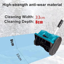 piudoiliy Snow Shovel, Cordless Electric Snow Shovel,Hand-Powered Household Snow Removal Tools,for Home, Yard, Lawn, and Patio (2Xbattery)