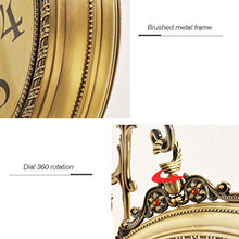 saditesdk Wall Clock, American Metal Double-Sided Clock Wall-Mounted Garden Outdoor Decorative Clock Two-Sided Design Mute Clock Living Room Mute Clock for Indoor Use，