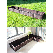 Hershii Plastic Raised Garden Bed Planter Kit DIY Indoor Outdoor Rectangular Vegetable Herb Flowers Planting Extra Deep Container Box Gardening Decoration Gift for Patios, Lawn, Yard, Porch - Black