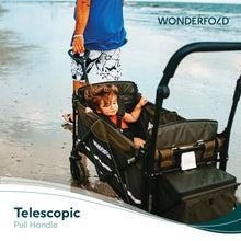 WONDERFOLD X2M Push & Pull Stroller Wagon 2 Seater Black
