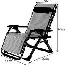 IIPOSAQQ Sun Lounger Adjustable Folding Recliner Sun Bed for Holiday Garden Beach Patio Lounge Camping Outdoor with Breathable Cushion Portable Reclining Garden Chairs Supports 200 Kg