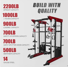 Fitness Dreamer Home Gym Smith Machine Red