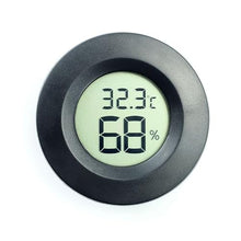 ASWRTYJO ABS Circular Embedded Electronic Digital Temperature Humidity Meter(D)